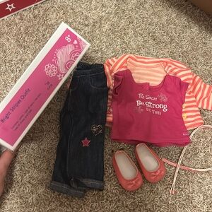 American Girl Bright stripes Outfit